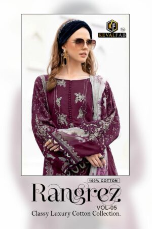 KEVAL FAB RANGREZ VOL 5 LUXURY LAWN COLLECTION SALWAR SUIT SUPPLIER IN SURAT 1.jpg