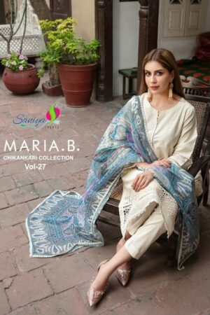 SANIYA TRENDZ MARIA B VOL 27 CHIKANKARI COLLECTION 5.jpg