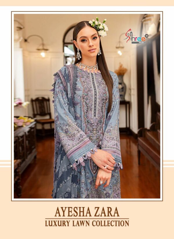 SHREE FABS AYESHA ZARA LUXURY LAWN COLLECTION SALWAR SUIT WHOLESALER IN SURAT 1.jpg