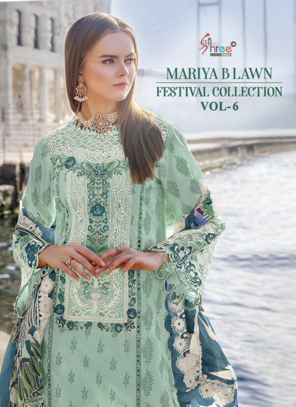 SHREE FABS MARIYA B LAWN VOL 6 FESTIVAL COLLECTION SALWAR SUIT WHOLESALER IN SURAT 1.jpg