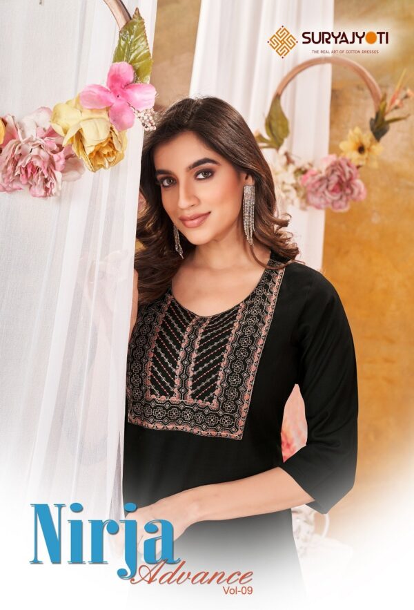 SURYAJYOTI NIRJA ADVANCE VOL 9 RAYON KURTI CATALOGUE WHOLESALER IN SURAT 1.jpg
