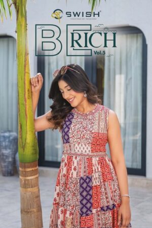 SWISH BE RICH VOL 5 RAYON KURTI CATALOGUE WHOLESALER IN SURAT 1.jpg
