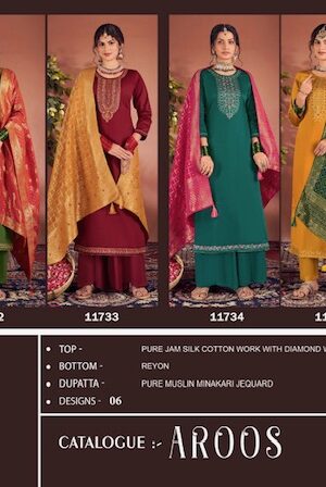TRIPLE A AROOS DESIGNER SILK EMBROIDERY SALWAR SUIT WHOLESALER IN SURAT 6.jpg