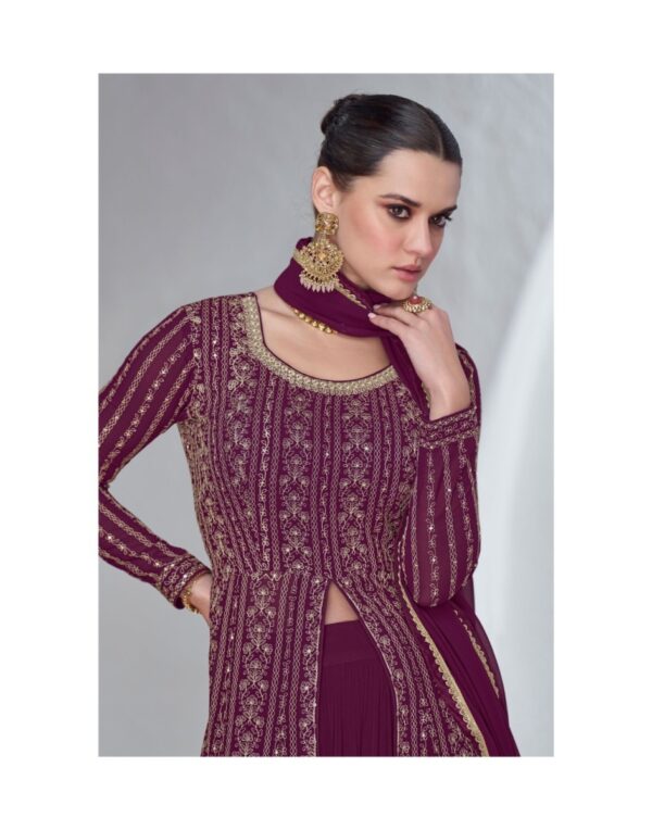 thumbs AASHIRWAD CREATION SABINA DESIGNER GEORGETTE SUITS WHOLESALER IN SURAT 1.jpg