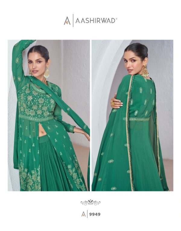 thumbs AASHIRWAD CREATION SABINA DESIGNER GEORGETTE SUITS WHOLESALER IN SURAT 5.jpg