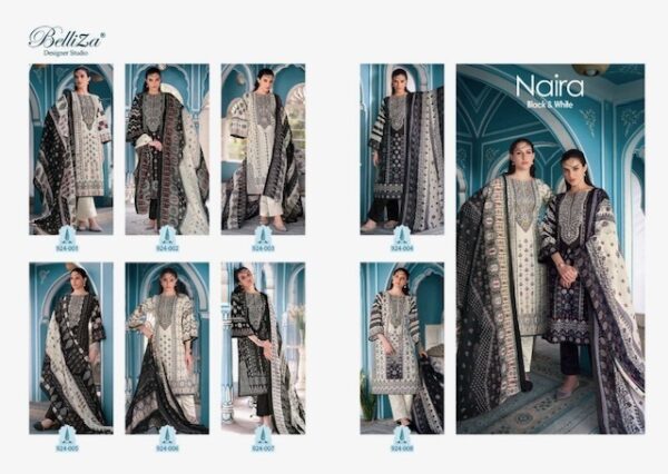 thumbs BELLIZA NAIRA BLACK WHITE COTTON SALWAR SUIT DISTRIBUTOR IN SURAT 11.jpg