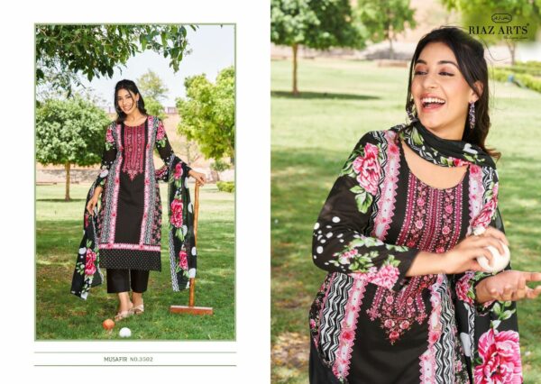 thumbs RIAZ ARTS MUSAFIR VOL 8 KARACHI LAWN SALWAR KAMEEZ WHOLESALER IN SURAT 4.jpg