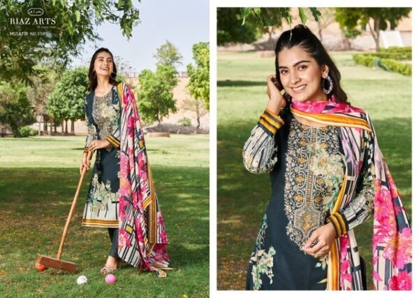 thumbs RIAZ ARTS MUSAFIR VOL 8 KARACHI LAWN SALWAR KAMEEZ WHOLESALER IN SURAT 7.jpg