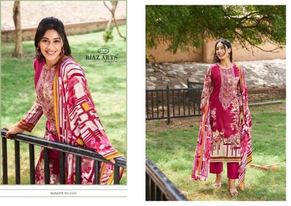 thumbs RIAZ ARTS MUSAFIR VOL 8 KARACHI LAWN SALWAR KAMEEZ WHOLESALER IN SURAT 8.jpg