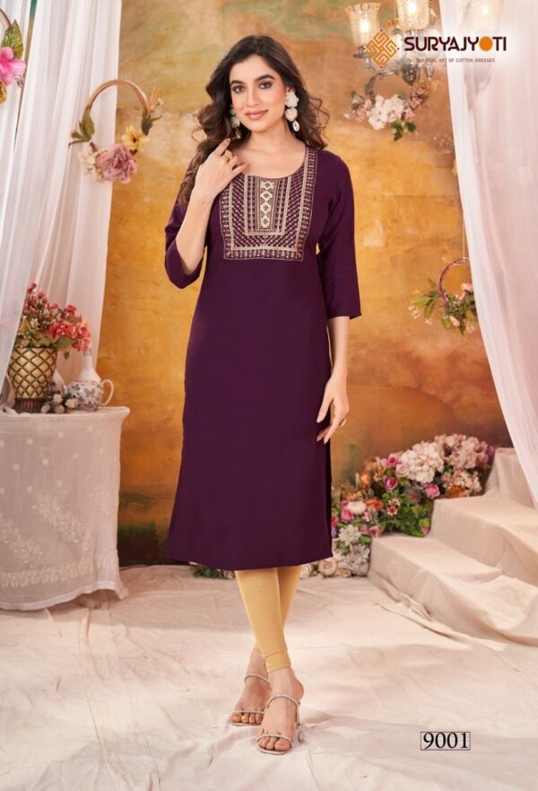 thumbs SURYAJYOTI NIRJA ADVANCE VOL 9 RAYON KURTI CATALOGUE WHOLESALER IN SURAT 2.jpg