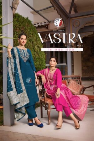 ANJU FABRICS VASTRA VOL 3 DESIGNER ROMAN SILK KURTI SUPPLIER IN SURAT 1.jpg
