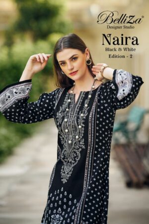 BELLIZA NAIRA BLACK WHITE EDITION 2 COTTON SALWAR SUIT WHOLESALER IN SURAT 4.jpg