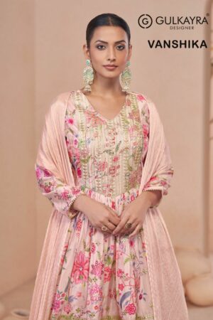 GULKAYRA DESIGNER VANSHIKA CHINON FANCY SUITS WHOLESALER IN SURAT 1.jpg