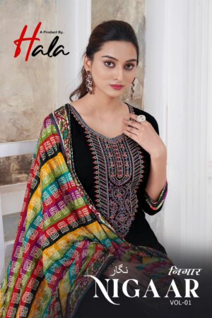 HALA NIGAAR VOL 1 RAYON EMBROIDERY SALWAR KAMEEZ WHOLESALER IN SURAT 1.jpg