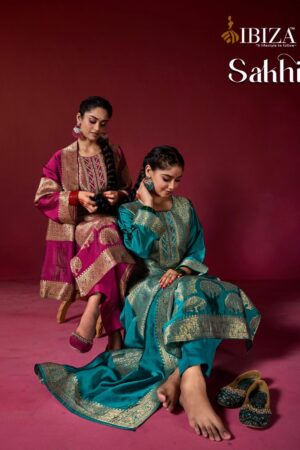 IBIZA SAKHI SILK JACQUARD SALWAR KAMEEZ DISTRIBUTOR IN SURAT 1.jpg