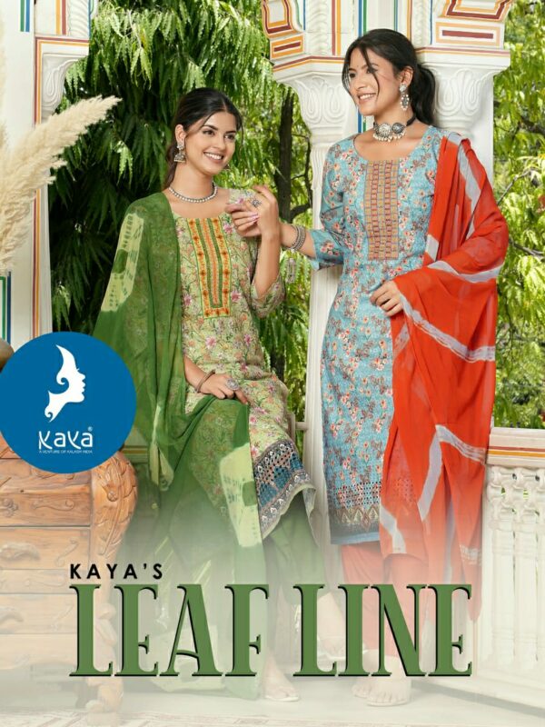 KAYA LEAF LINE COTTON DIGITAL PRINTED KURTIS CATALOG 8.jpg