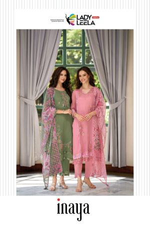LADY LEELA INAYA ORGANZA EMBROIDERY READYMADE KURTI WHOLESALER IN SURAT 1.jpg