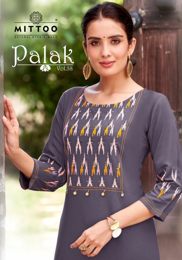 MITTOO PALAK VOL 38 RAYON EMBROIDERY READYMADE KURTI SUPPLIER IN SURAT 1.jpg