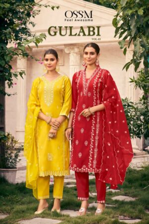 OSSM GULABI VOL 3 VISCOSE ROMAN SILK READYMADE KURTI SUPPLIER IN SURAT 1.jpg