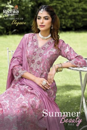 RADHIKA LIFESTYLE SUMMER BEAUTY VOL 2 COTTON ANARKALI GOWN KURTI SUPPLIER IN SURAT 1.jpg