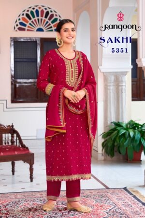 RANGOON SAKHI VISCOSE EMBROIDERY READYMADE KURTI WHOLESALER IN SURAT 3.jpg