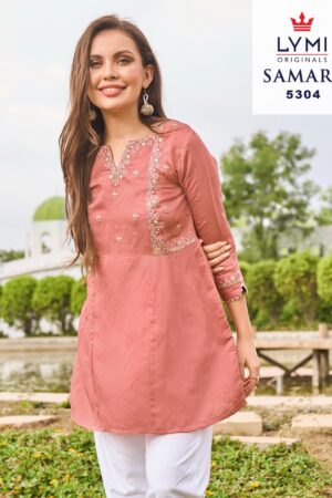 RANGOON SAMARA VISCOSE EMBROIDERY SHORT KURTI WHOLESALER IN SURAT 2.jpg