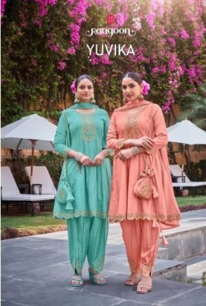 RANGOON YUVIKA VISCOSE EMBROIDERY READYMADE KURTI SUPPLIER IN SURAT 3.jpg
