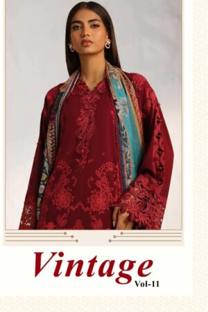 SHRADDHA VINTAGE VOL 11 PAKISTANI LAWN SUITS 6.jpg