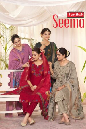 TANIKSH SEEMA ROMAN SILK EMBROIDERY READYMADE KURTI SUPPLIER IN SURAT 1.jpg