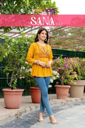 TIPS TOPS SANA VOL 3 RAYON SHORT KURTI DISTRIBUTOR IN SURAT 1.jpg
