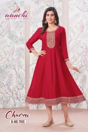 thumbs AANCHI CHARMI ANARKALI FLAIR KURTIS CATALOG 12.jpg
