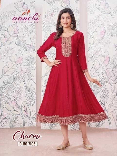 thumbs AANCHI CHARMI ANARKALI FLAIR KURTIS CATALOG 12.jpg