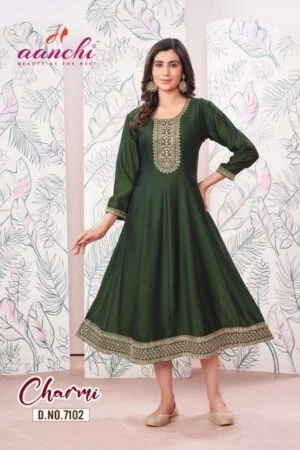 thumbs AANCHI CHARMI ANARKALI FLAIR KURTIS CATALOG 2.jpg
