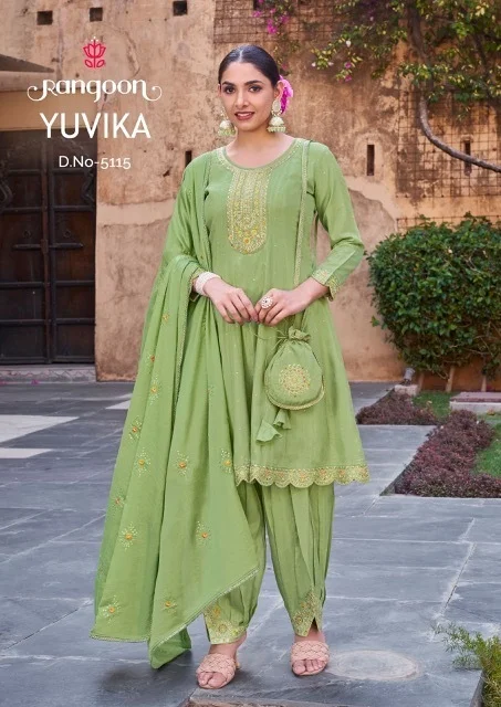 thumbs RANGOON YUVIKA VISCOSE EMBROIDERY READYMADE KURTI SUPPLIER IN SURAT 7.jpg