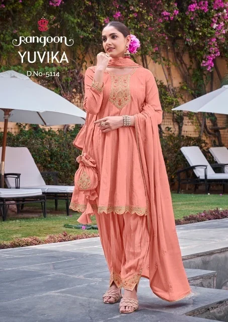 thumbs RANGOON YUVIKA VISCOSE EMBROIDERY READYMADE KURTI SUPPLIER IN SURAT 8.jpg