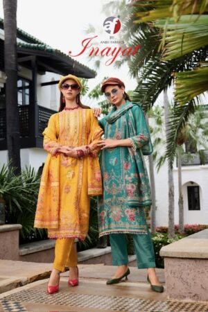 ANJU FABRICS INAYAT HANDWORK KURTI PANT WITH DUPATTA WHOLESALER IN SURAT 1.jpg