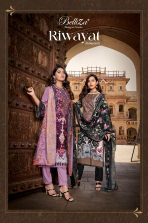 BELLIZA RIWAYAT VISCOSE EMBROIDERY SALWAR KAMEEZ WHOLESALER IN SURAT 1.jpg