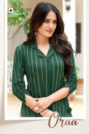 KADLEE ORAA RAYON KURTI CATALOGUE DISTRIBUTOR IN SURAT 1.jpg