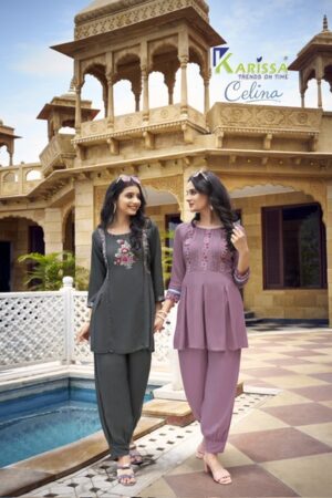 KARISSA CELINA VISCOSE DESIGNER READYMADE KURTIS SUPPLIER IN SURAT 1.jpg