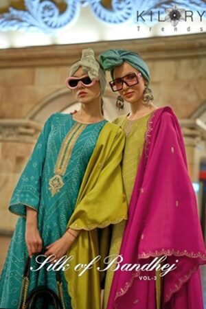 KILORY TRENDS SILK OF BANDHEJ VOL 3 VISCOSE SALWAR SUIT WHOLESALER IN SURAT 1.jpg