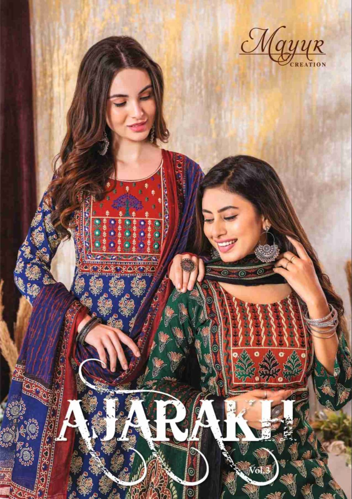 MAYUR CREATION AJARAKH VOL 3 NEW AMAZING CATALOGUE Rehmat Boutique MAYUR CREATION AJARAKH VOL 3 MAYUR CREATION AJARAKH VOL 3 COTTON SALWAR SUIT SUPPLIER IN SURAT 1.jpg