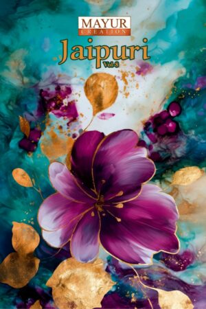 MAYUR CREATION JAIPURI VOL 8 COTTON PRINT KURTI WHOLESALER IN SURAT 1.jpg