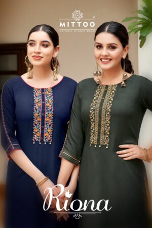 MITTOO RIONA HEAVY RAYON KURTI CATALOGUE WHOLESALER IN SURAT 9.jpg