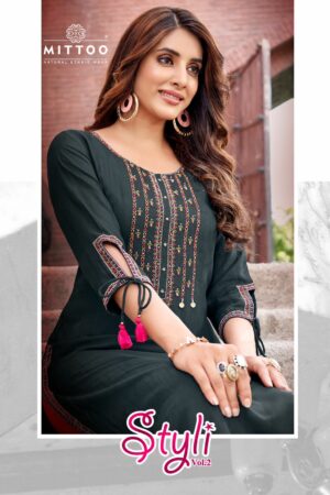 MITTOO STYLI VOL 2 RAYON EMBROIDERY KURTI CATALOGUE SUPPLIER IN SURAT 1.jpg