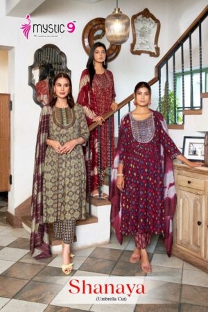MYSTIC 9 SHANAYA VOL 4 RAYON EMBROIDERY KURTI SUPPLIER ON SURAT 2.jpg