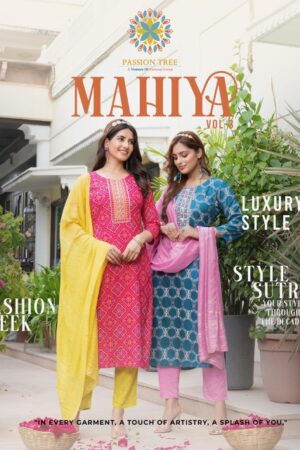 PASSION TREE MAHIYA VOL 3 RAYON EMBROIDERY KURTI WHOLESALER IN SURAT 1.jpg