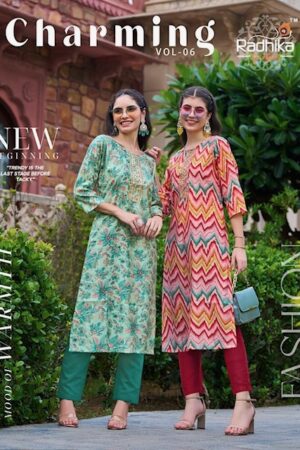 RADHIKA LIFESTYLE CHARMING VOL 6 MODAL CHANDERI KURTI SUPPLIER IN SURAT 3.jpg