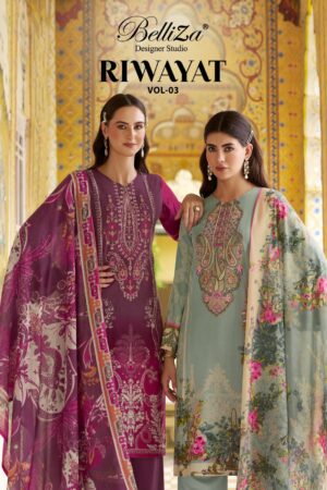 BELLIZA RIWAYAT VOL 3 VISCOSE EMBROIDERY SALWAR KAMEEZ SUPPLIER IN SURAT 1.jpg
