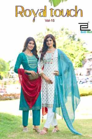 BLUE HILLS ROYAL TOUCH VOL 15 RAYON READYMADE KURTI SUPPLIER IN SURAT 9.jpg