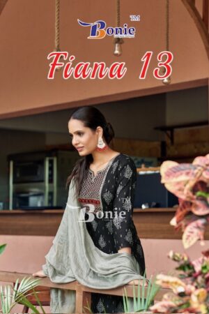 BONIE BRAND FIANA VOL 13 RAYON PRINTED READYMADE KURTI SUPPLIER IN SURAT 1.jpg